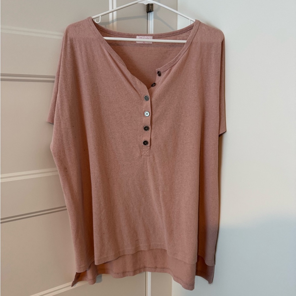 Pink Lily Mauve Button-Down Shirt